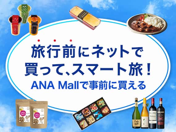 旅行前にネットで買って、スマート旅！ANA Mallで事前に買える