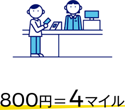 800円=4マイル