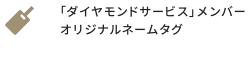 「ダイヤモンドサービス」メンバーオリジナルネームタグ