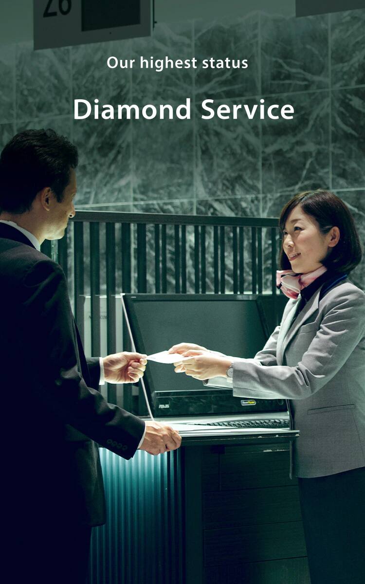 Our highest status Diamond Service Members