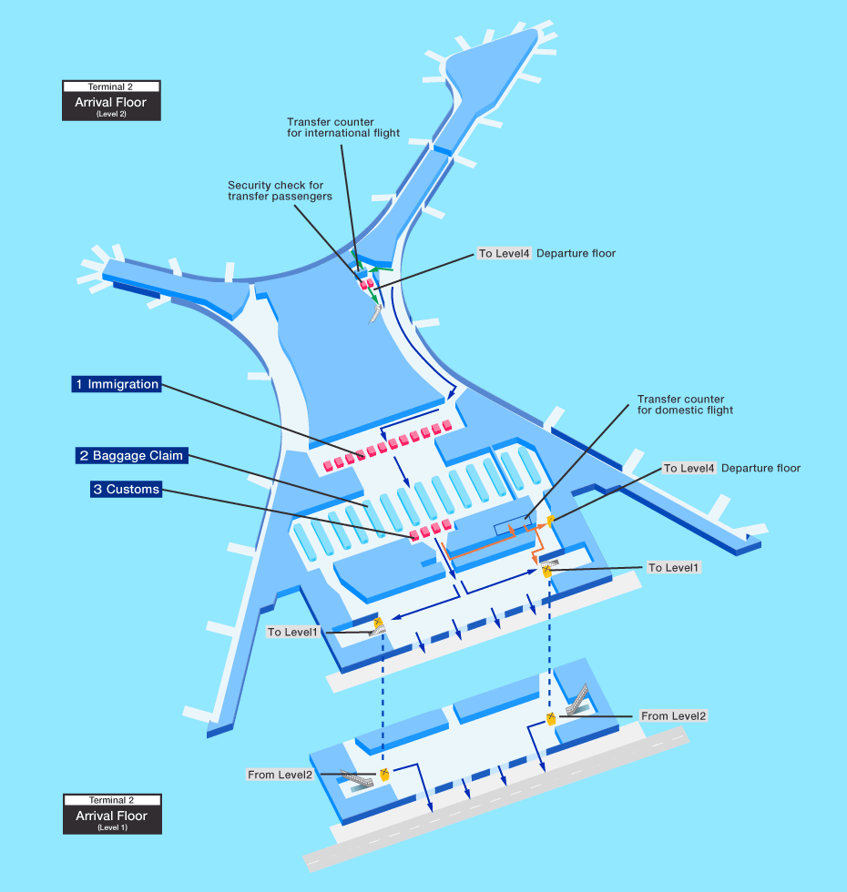 Arrival map of Mumbai airport