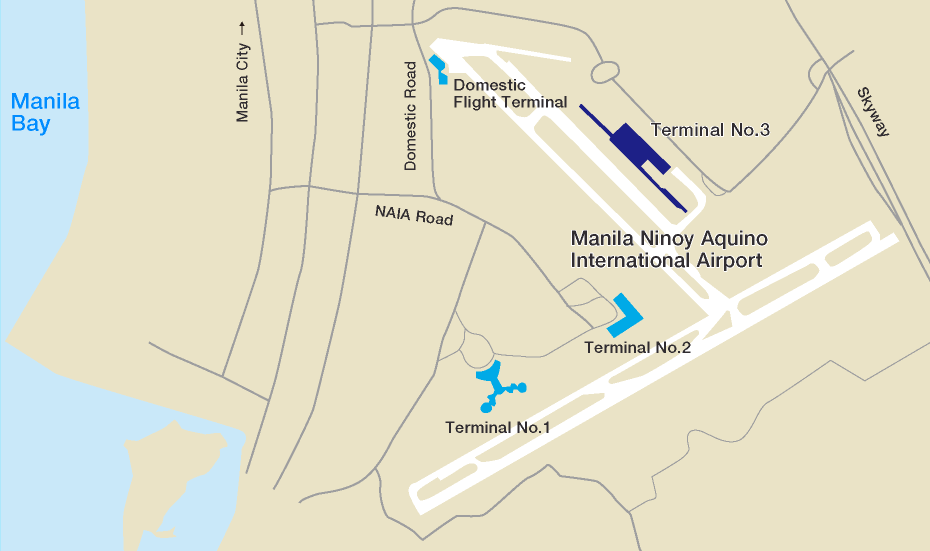 Transit map of Manila airport
