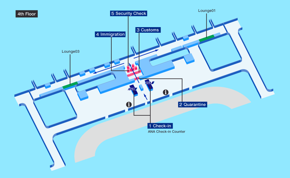 Departure map of Wuhan airport