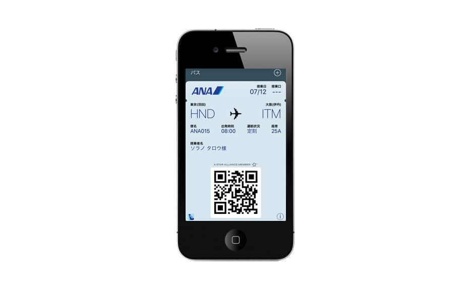 Image of iPhone e-Ticket receipt
