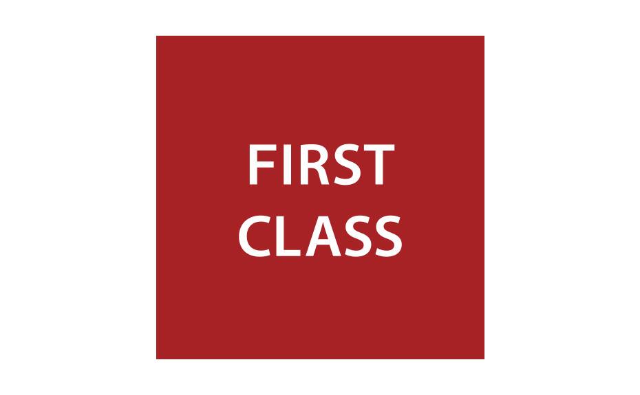 FIRST CLASS
