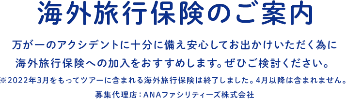 海外旅行保険のご案内