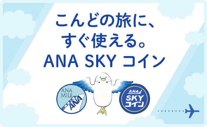 こんどの旅に、すぐ使える。ANA SKYコイン
