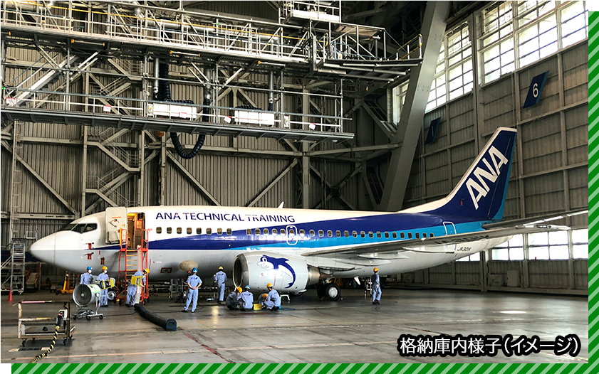 格納庫の様子（イメージ）