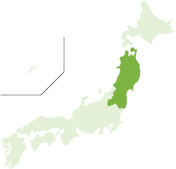 東北の地図