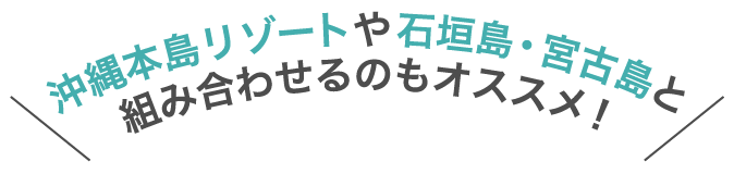 他のエリアと組み合わせるのもオススメ！