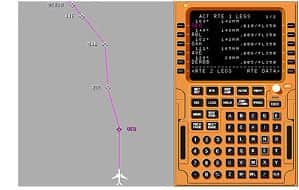 Model map of predicted flight route
utilizing satellite system for higher accuracy