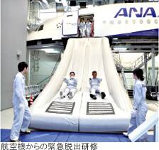 航空機からの緊急脱出研修