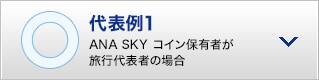 代表例1 ANA SKY コイン保有者が旅行代表者の場合