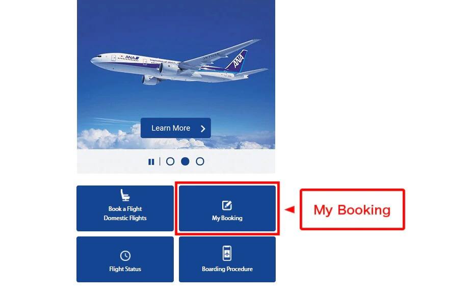 SP [My Booking] screen