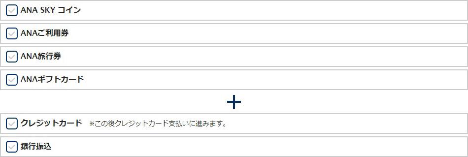 お支払い方法入力