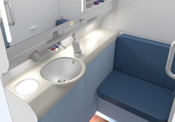 A380機内　多目的ルーム（イメージ）