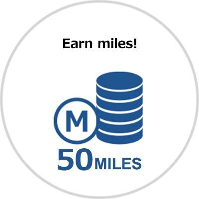 Earn miles!