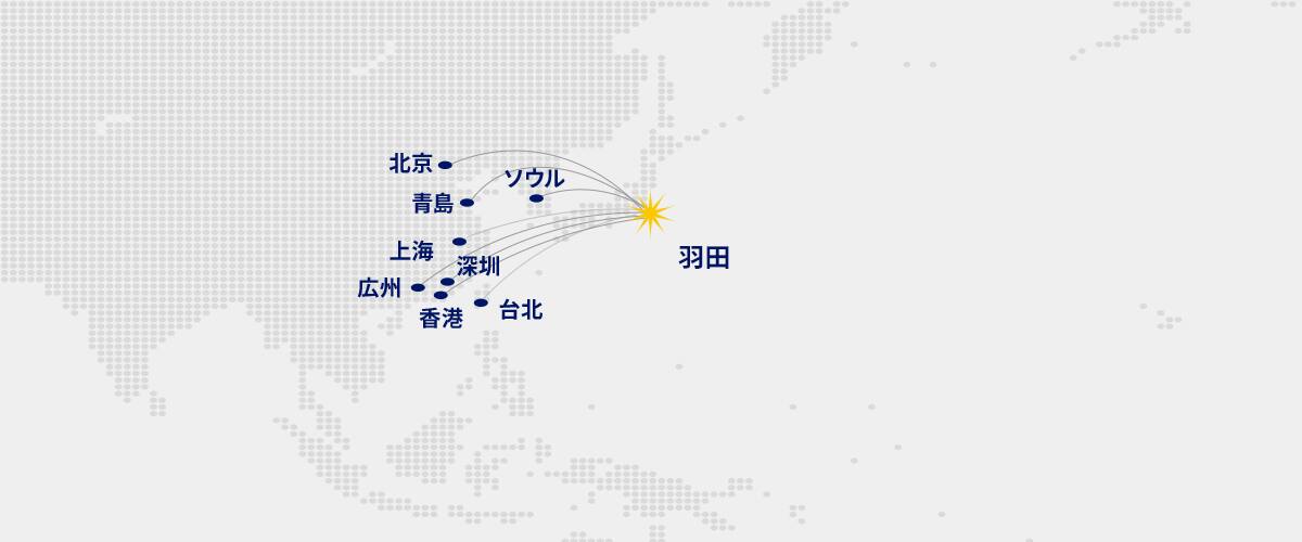 中国大陸・香港・韓国・台湾MAP