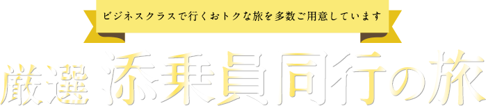添乗員同行 厳選ツアー