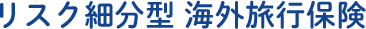 リスク細分型 海外旅行保険
