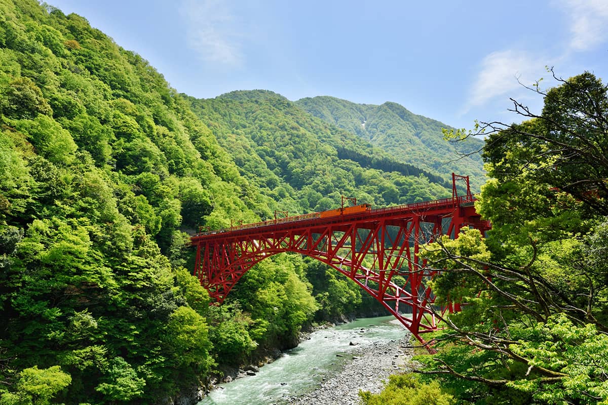 (写真) 黒部峡谷鉄道トロッコ列車 1