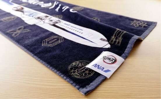 ＜鬼滅の刃×ANA＞フェイスタオル　鬼滅の刃じぇっと