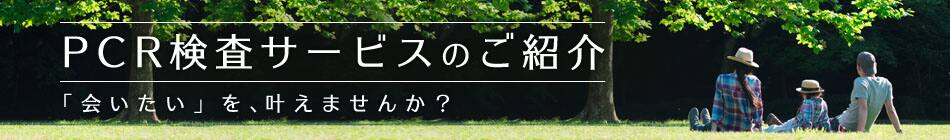 PCR検査サービスのご紹介 「会いたい」を、叶えませんか？
