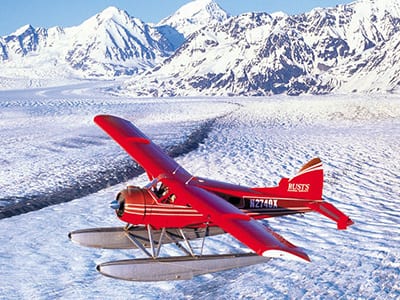 氷河遊覧飛行（イメージ）