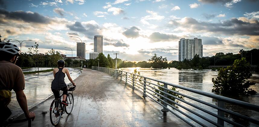 a landscape of Houston