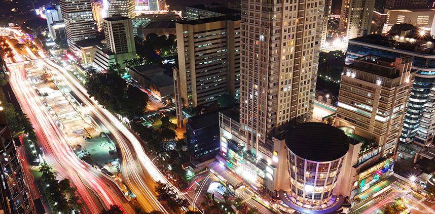 a landscape of Jakarta