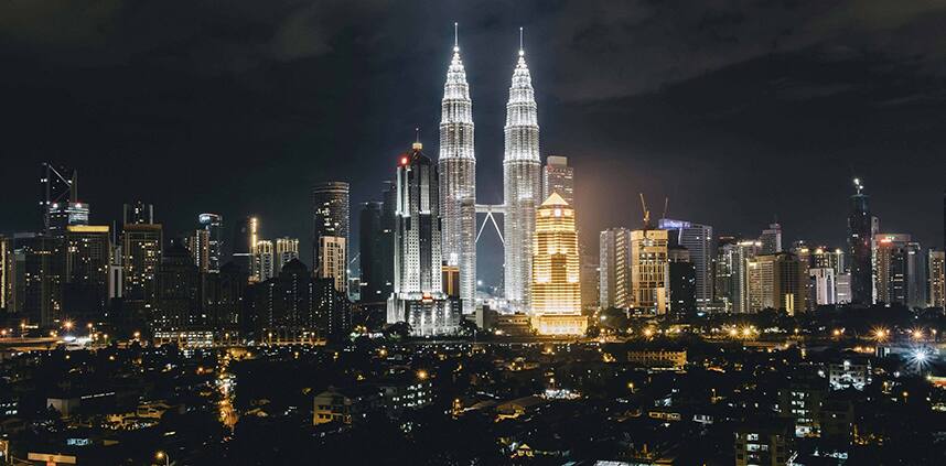 a landscape of Kuala Lumpur