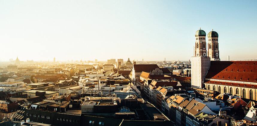 a landscape of Munich