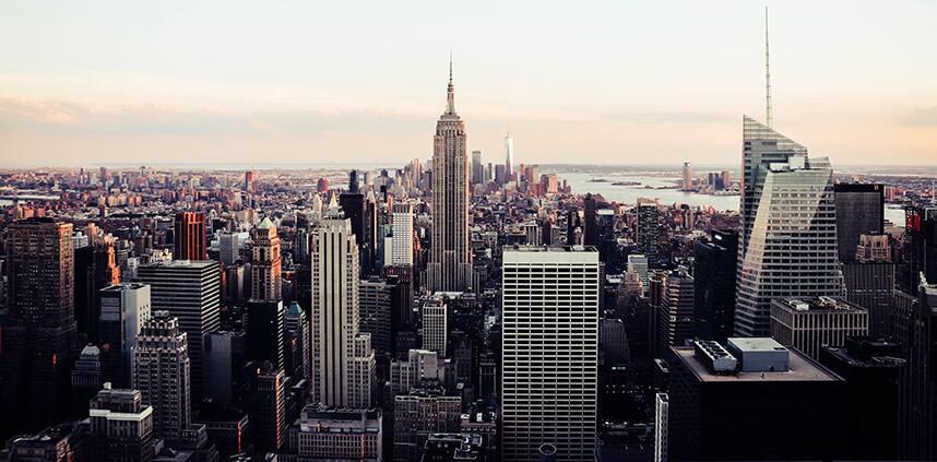 a landscape of New York