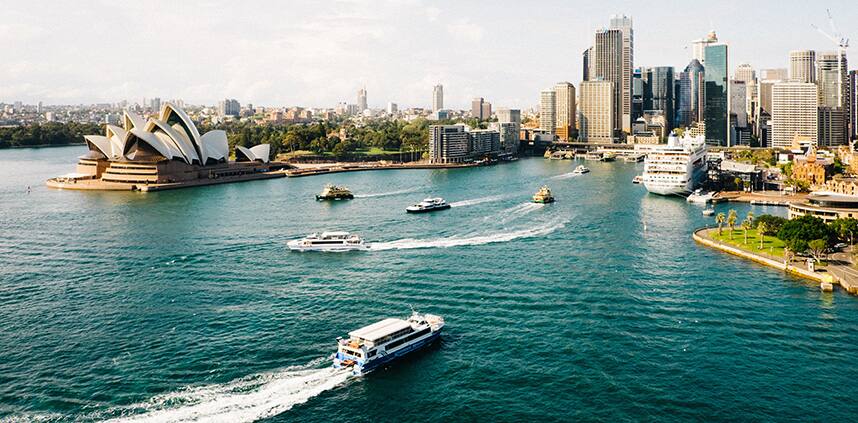 a landscape of Sydney