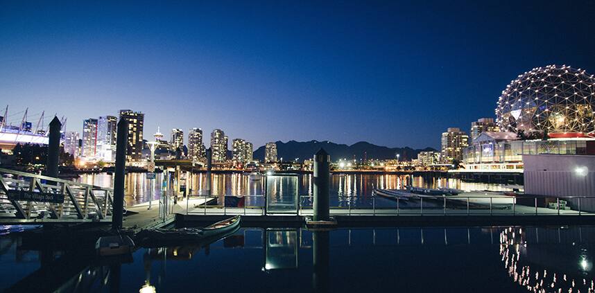 a landscape of Vancouver