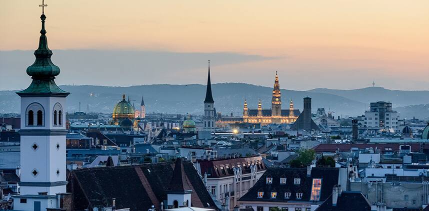 a landscape of Vienna