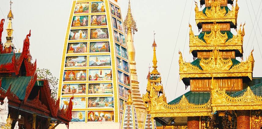 a landscape of Yangon