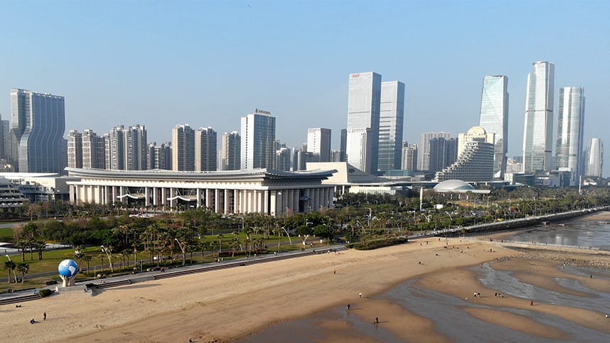 武漢の風景