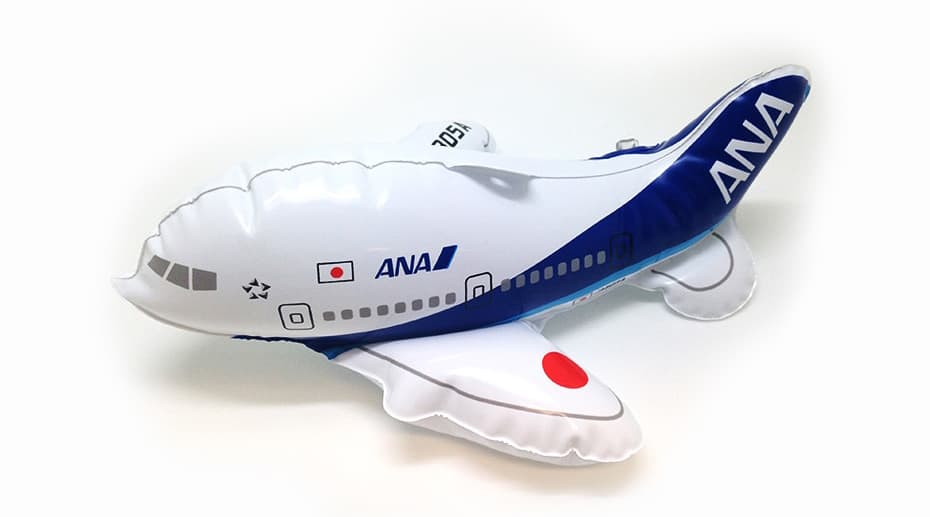 ANA航空機のゴムのおもちゃ